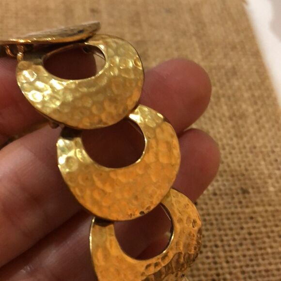 Stretch Gold tone and silver bracelet - Picture 5 of 7